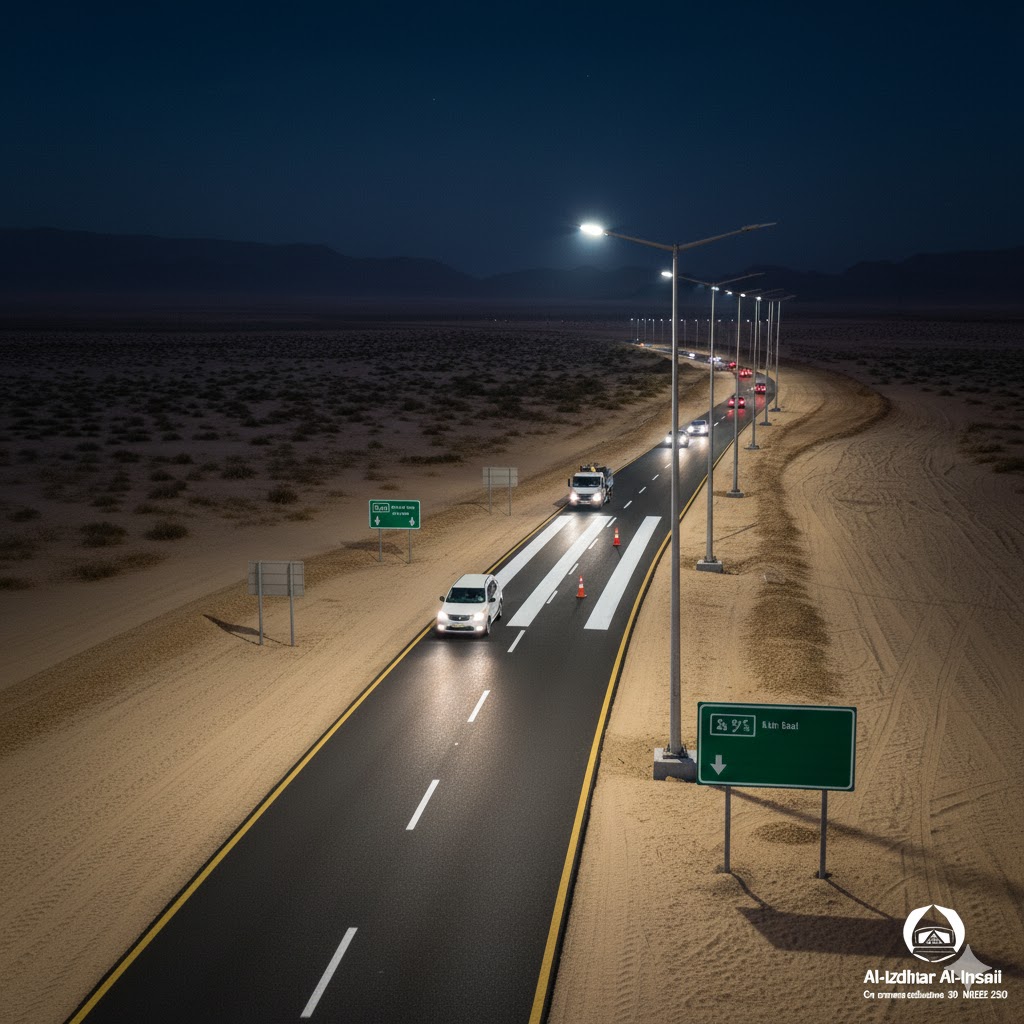 عمال يسوون الأسفلت